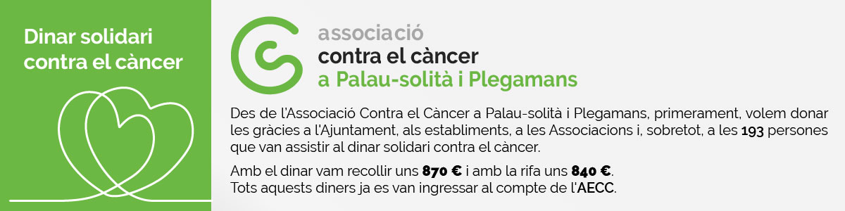 banner associació contra el càncer a barcelona - palau-solità i plegamans