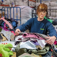 Palau dóna més de 35 tones de residus tèxtils i calçat a Humana