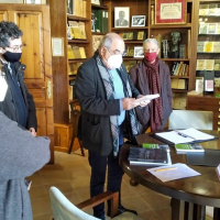 L'exconseller Joaquim Nadal visita la Fundació Folch i Torres
