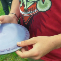 El nou camp de discgolf a l'Hostal del Fum